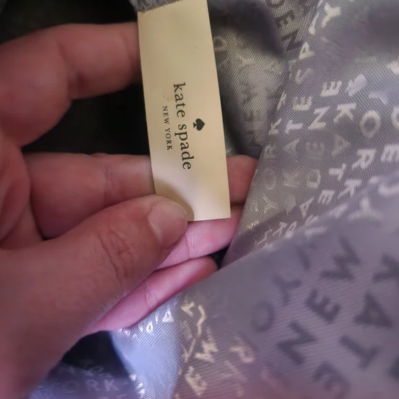 Kate Spade Taupe And Silver Backpack with Glitter Accent - Picture 8 of 8